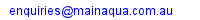 Email contact for Mainstream Aquaculture Pty Ltd