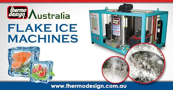 THERMODESIGN AUSTRALIA - World Class Manufacturer of Ice making equipment containerized refrigeration units. We manufacture flake ice machines for freshwater & seawater applications. We have perfected the ice block making process to combine power saving, efficiency, and low cost in our designs. Our Automated Ice storage systems, with weighting, and dispensing options, combined with remote control ice Plant operation. Our mobile Containerized Blast Freezers / Chillers are a portable, container type freezing tunnel.